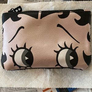 Betty Boop Zippered Cosmetic Case 7” x 5”, Never Used